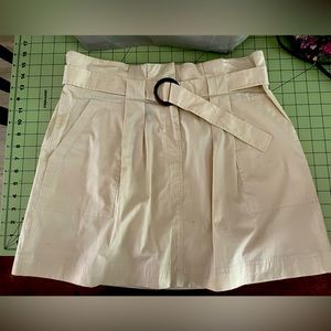 Light tan skirt with belt